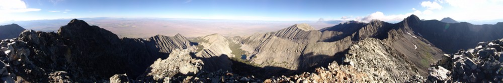 360 Degree view from the summit of Little Bear Peak